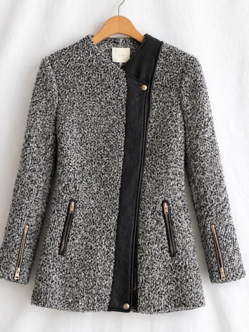 Revolve IRO Derby Wool-Blend Jacket Grey Souris Size 38 / M - Picture 2 of 11